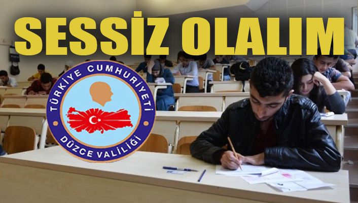 Düzce Valiliğinden YKS uyarısı