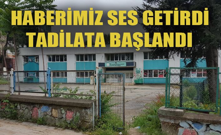 Eski OÇEM eğitim merkezi onarımına başladı