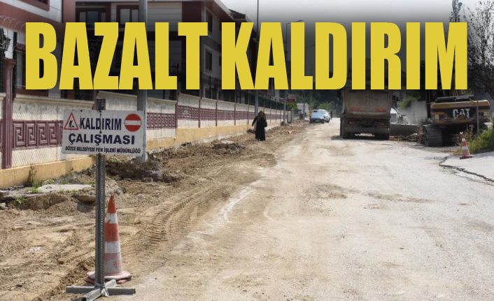 Kültür Mahallesinde Kaldırım Çalışması