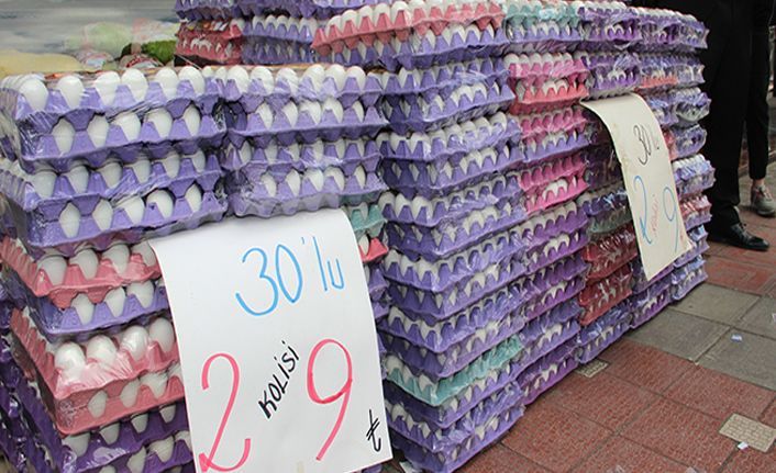 Yumurtanın kolisi 4.5 liraya kadar düştü