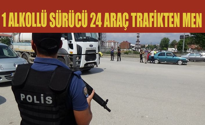 Düzce polisinden drone destekli uygulama