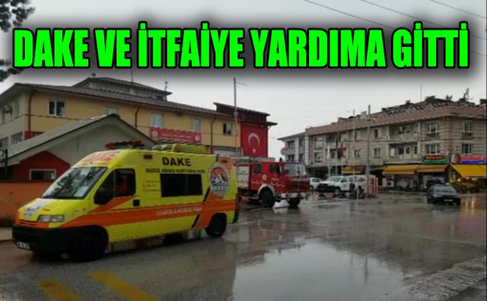 Yaraları sarmaya DAKE ve itfaiye koştu