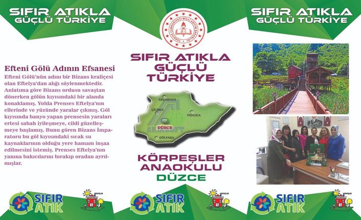 Körpeşler Anaokulu Düzce’yi temsil etti
