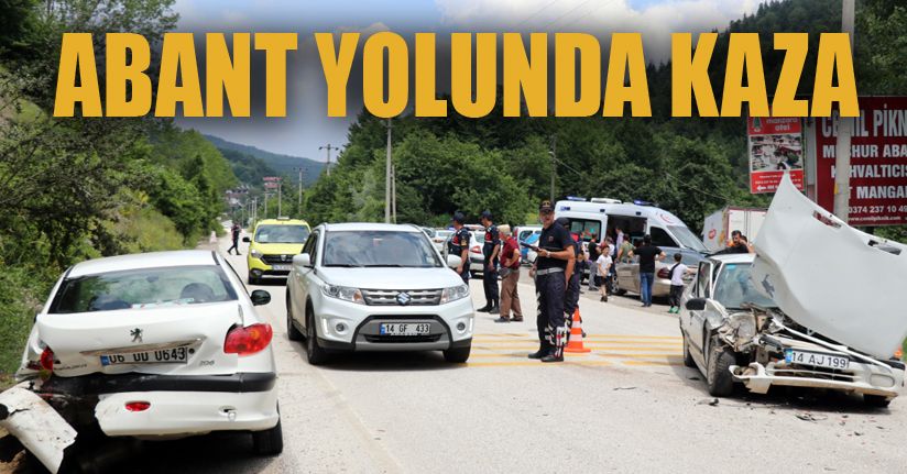 Abant yolunda kaza: 4 yaralı