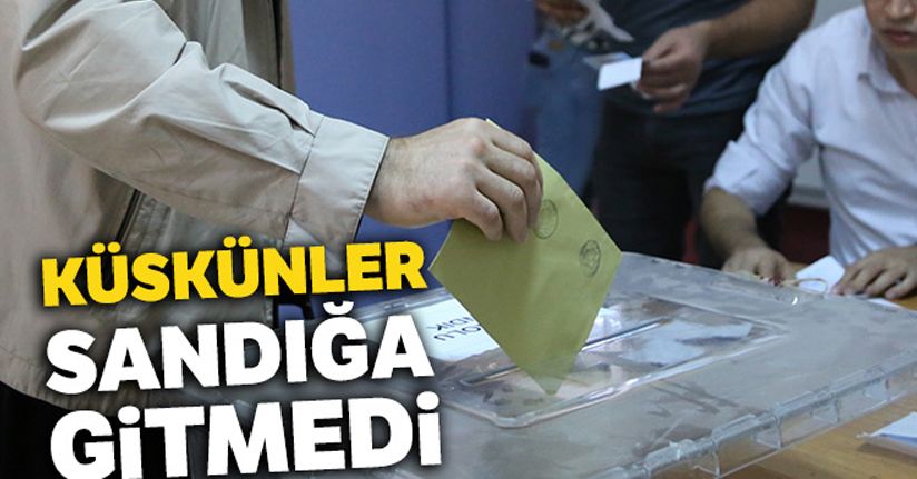 1,7 milyon kişi sandığa gitmedi