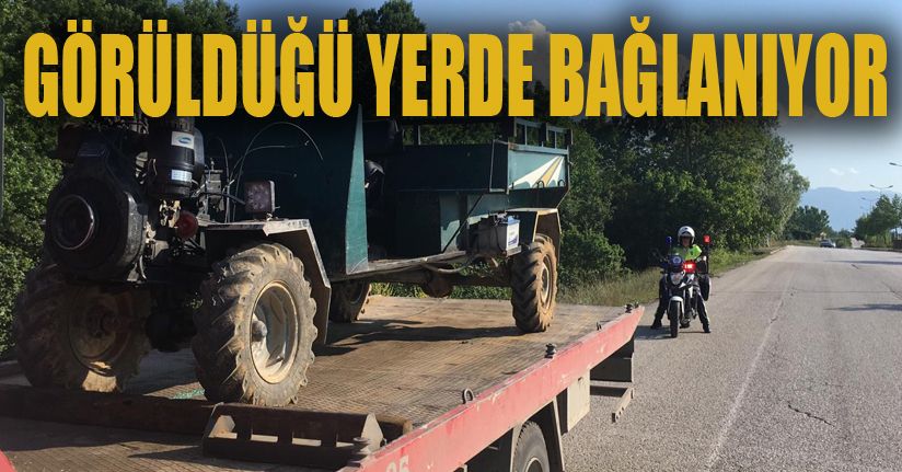 Pat pat ile trafiğe çıkan yandı