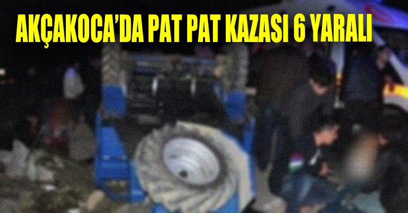 Akçakoca’da meydana gelen pat pat kazasında 6 kişi yaralandı