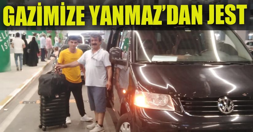 Başkan Afrin Gazisini makam aracı ile aldırdı