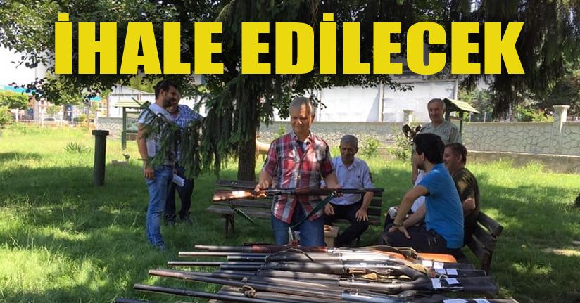 Kaçak avcıların tüfekleri satışa çıkacak