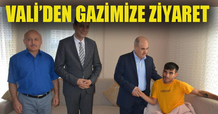 Vali Dağlı Gaziyi evinde ziyaret etti