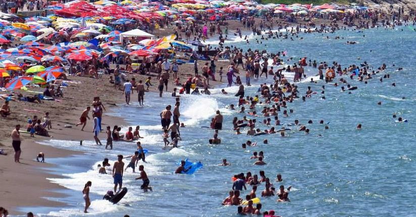 Plajlar doldu taştı