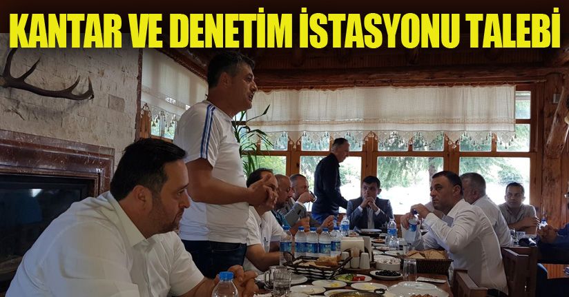 Taşıyıcı esnafı bir araya geldi sorunlar konuşuldu