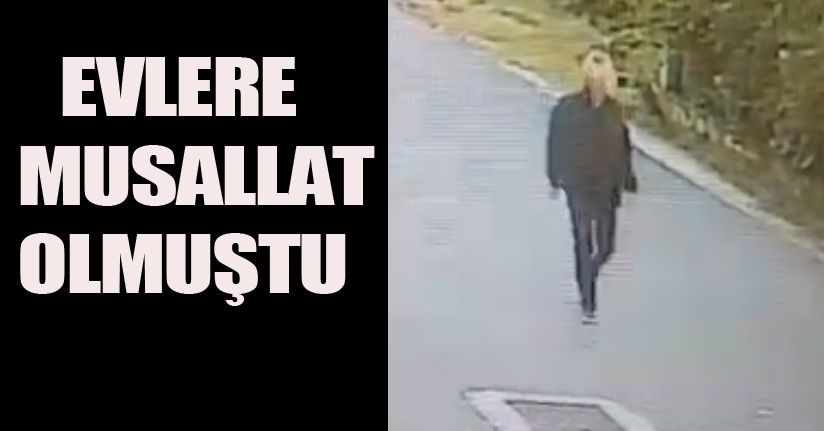 Evlere camdan giren şüpheli yakalandı