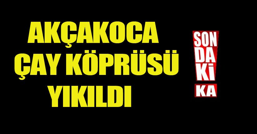 Köprüyü Sel Aldı
