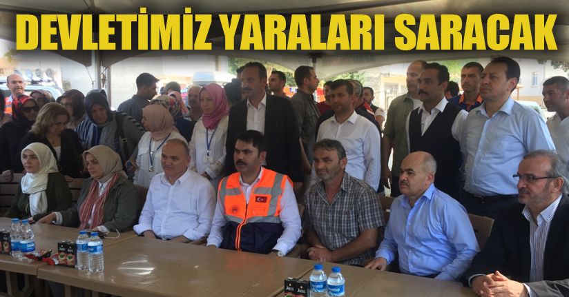Bakan Kurum, sel bölgesinde