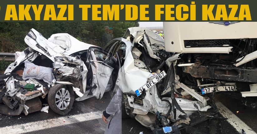 TEM Otoyolunda zincirleme trafik kazası: 6 yaralı