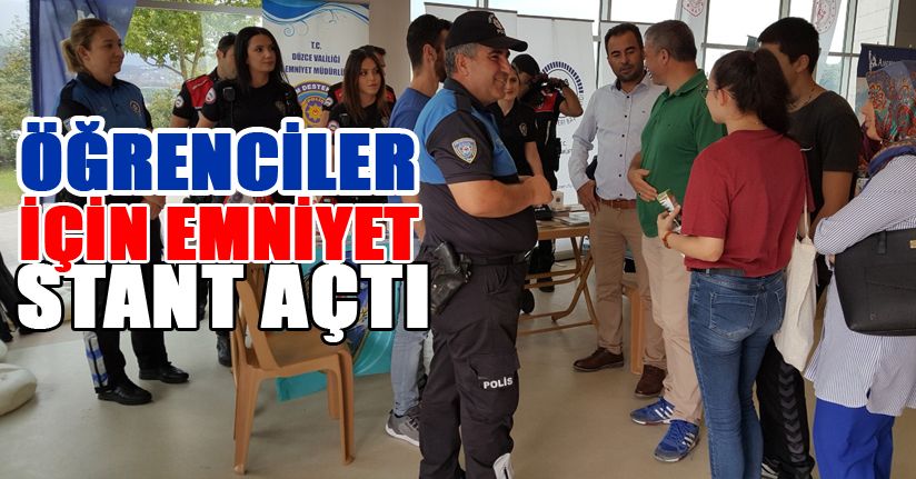 Emniyetten bilgilendirme standı