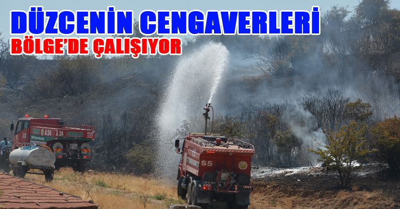 İzmir yangınına takviyeye gittiler