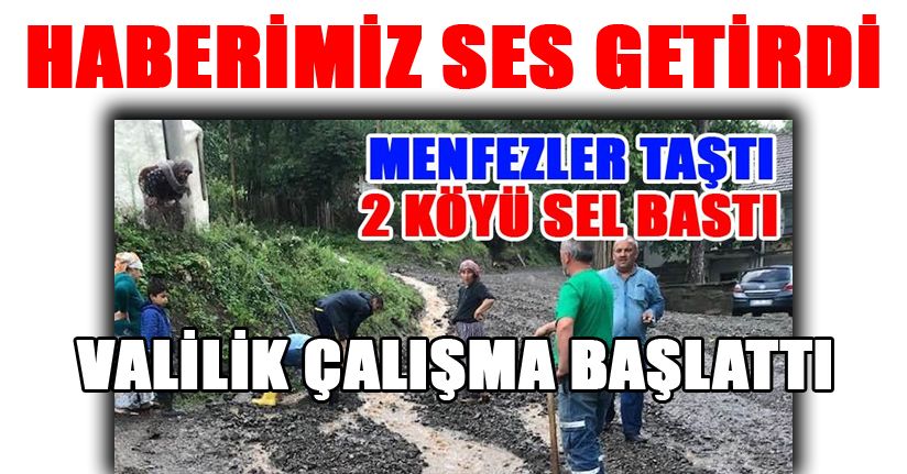 O Köylerde zarar tespit çalışması başladı