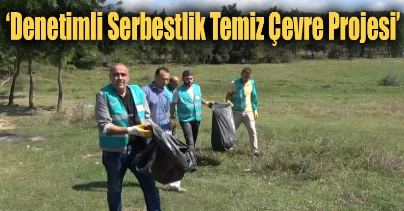 Hükümlüler Torbalar Dolusu Çöp Topladı