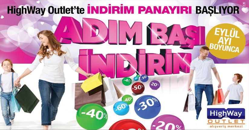 HİGHWAY'de Adım Başı İndirim Fırsatı