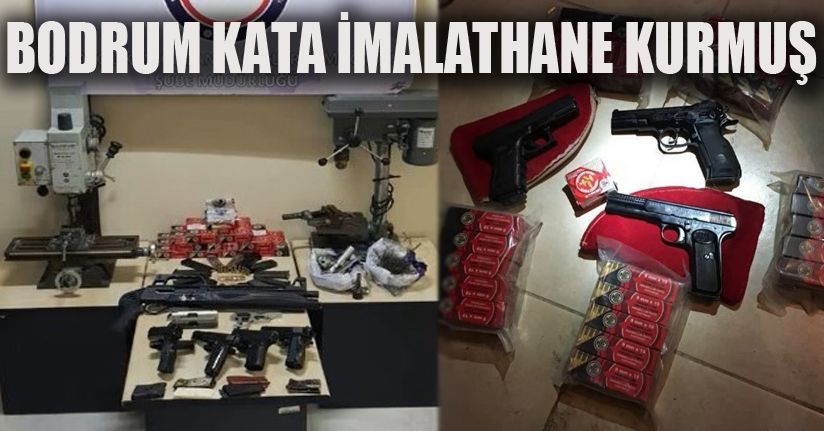Kaçak silah imalathanesine baskın: 1 gözaltı
