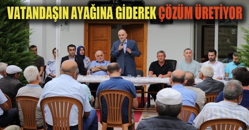 Başkan Özlü tek tek dinledi