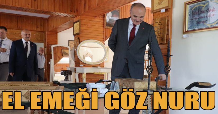 Başkan Özlü El Sanatlarını İnceledi
