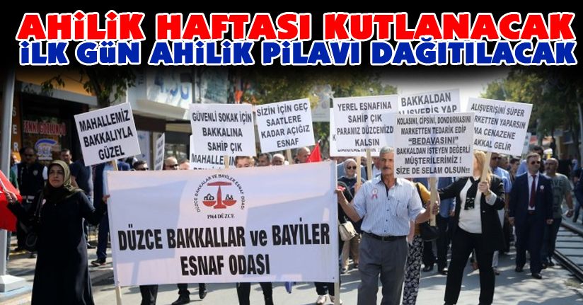 Düzce’de Ahilik Haftası çeşitli etkinliklerle kutlanacak
