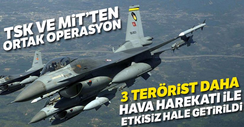 MSB: 3 terörist etkisiz hale getirildi