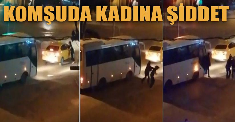 Taksisinin Aynasını Kıran Kadını Tekme Tokat Dövdü