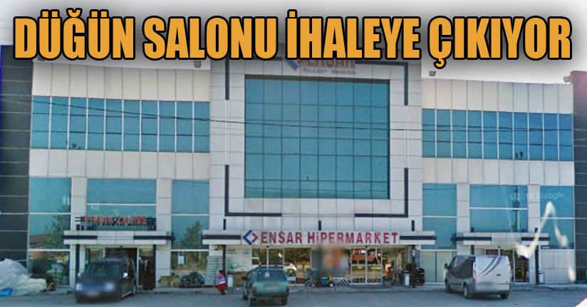 Düğün salonu ihaleye çıktı