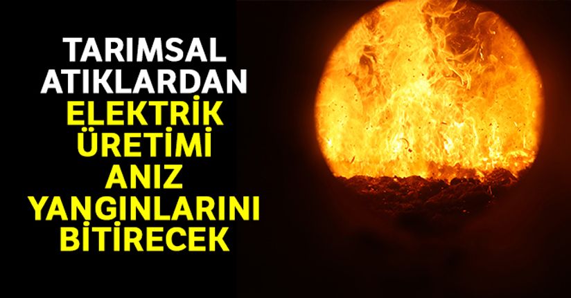 Tarımsal atıklardan elektrik üretimi anız yangınlarını bitirecek