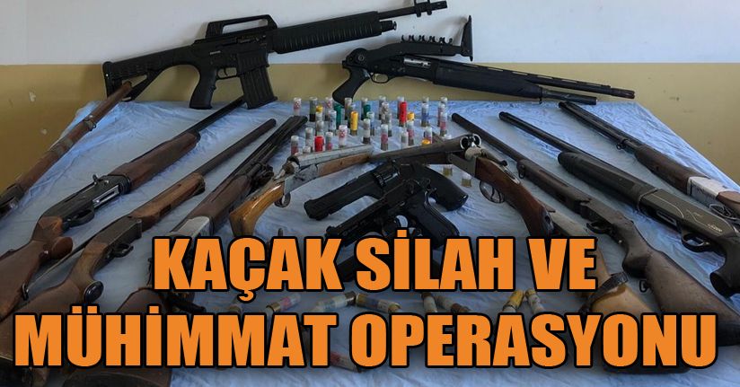 Kaçak silah ve uyuşturucu operasyonu: 3 gözaltı