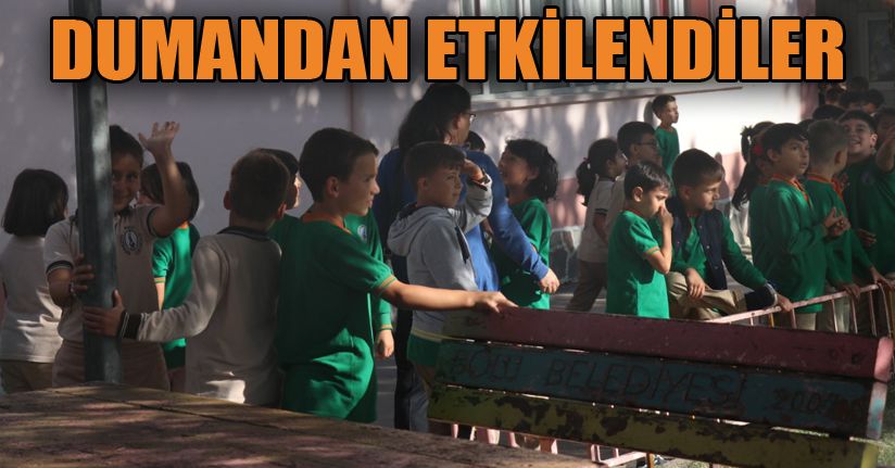 Yangın tatbikatında çocuklar dumandan etkilendi