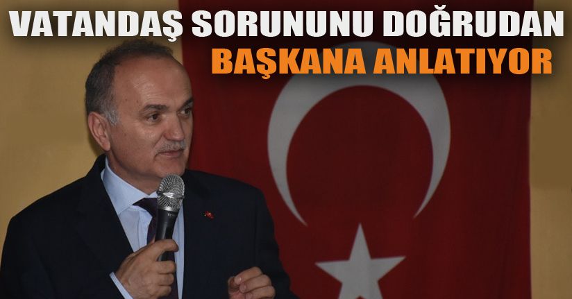 Başkan Özlü Dereli Tütüncü'de Vatandaşlarla Buluştu