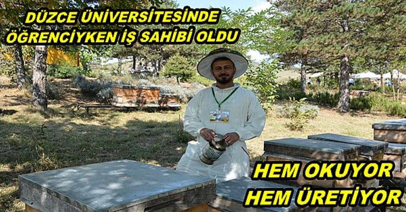 Okulu bitmeden üretime başladı