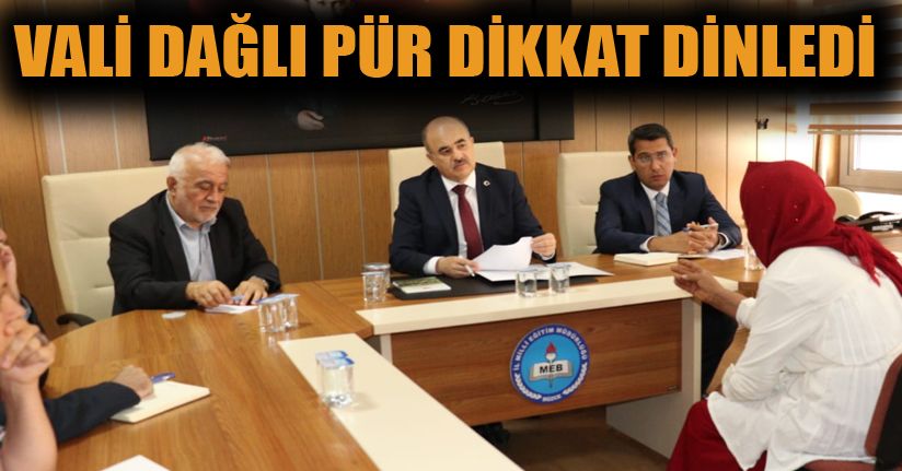 Vatandaş derdini anlattı Vali Zülkif Dağlı dinledi