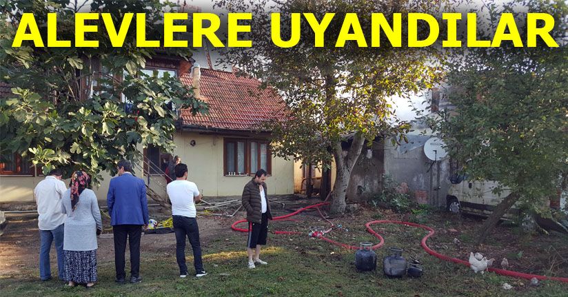 Depo Yandı, Ev Halkı Sabahı Dışarıda Karşıladı 