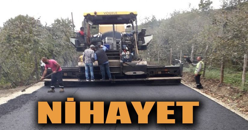Göktepe- Koçar yoluna asfalt dökülüyor