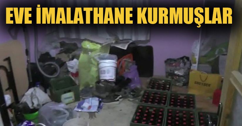 Kaçak içki imal eden baba ve oğullarına operasyon: 3 gözaltı