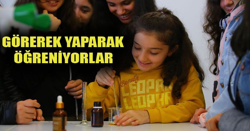 Ortaokul öğrencileri üniversitede koku yapımını denedi