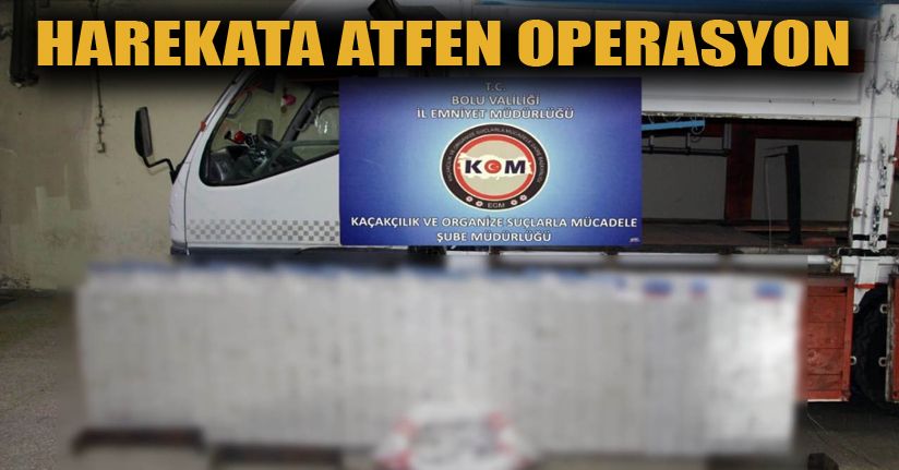Bolu’da 10 Bin 270 Paket Kaçak Sigara Ele Geçirildi