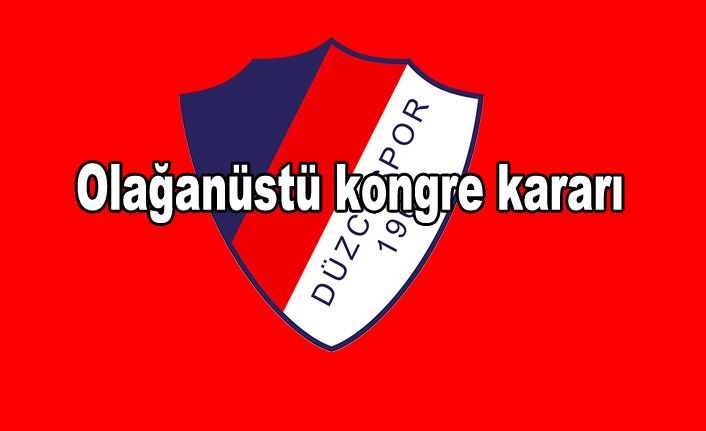 Düzcespor'da Son Dakika Gelişmesi