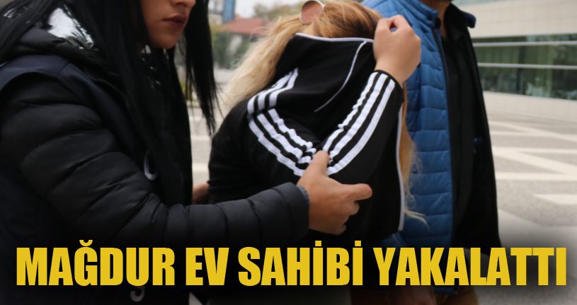 Girdiği evin sahibinin yakalattığı hırsız adliyeye sevk edildi