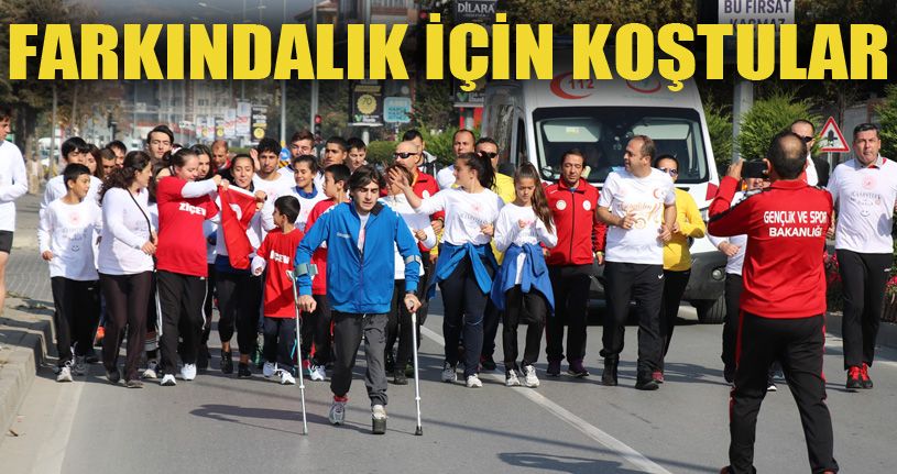 Farkındalık Koşusu’na katılan sporcular Bolu’ya ulaştı