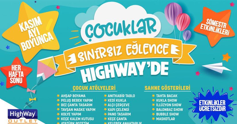 Çocuk Atölyeleri Highway’de