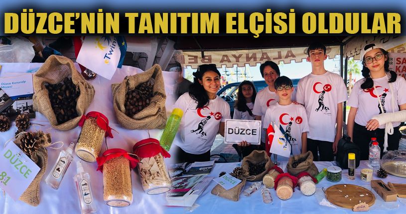 Düzce’nin tatlarını ve kokularını Antalya’da tanıttılar