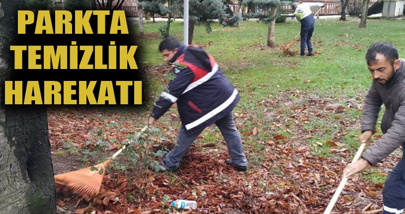 İnönü Parkında Temizlik Yapıldı