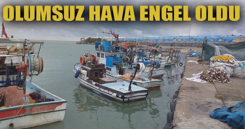 Karadenizli balıkçılar kötü hava koşulları ve balık yokluğundan limana demirledi